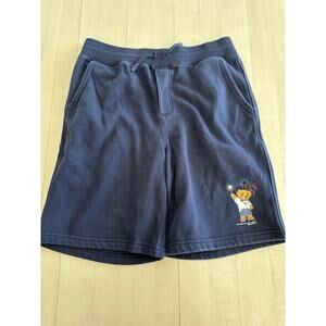 Polo Ralph Lauren Bear Navy Shorts Celebrate Patriotic Fireworks Size L 14/16